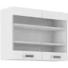 Szafka kuchenna górna 80 cm OMEGA 80GS 60 2F biała