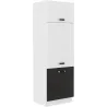 Szafka kuchenna dolna 60 cm słupek OMEGA 60HSKK 200 2F czarno biała