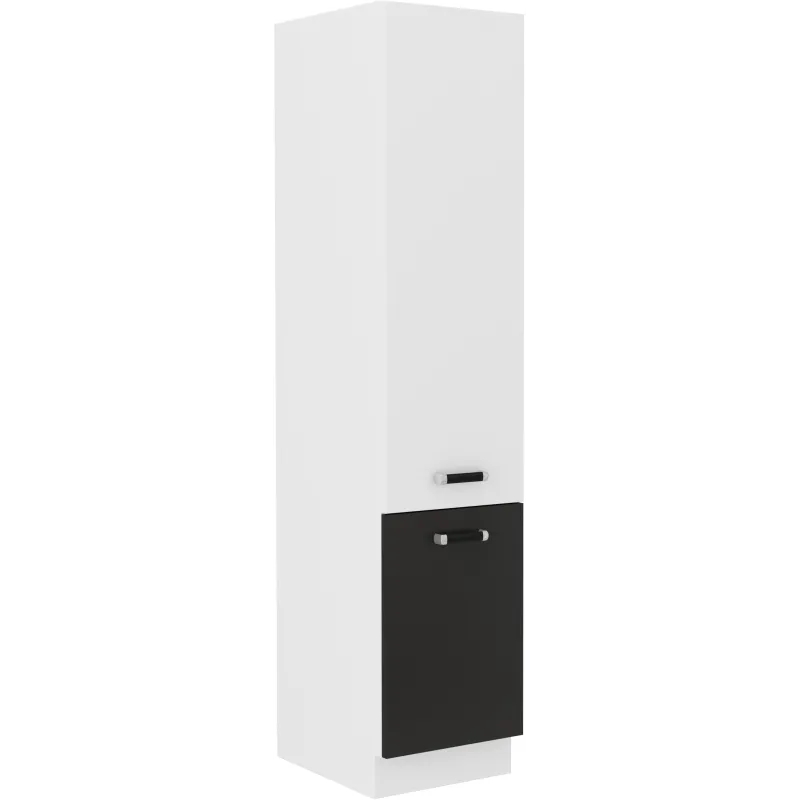 Szafka kuchenna dolna 40 cm słupek OMEGA 40HSG 200 2F czarno biała