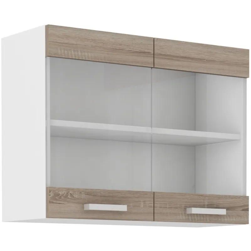 Szafka kuchenna górna 60 cm DAVE 80GS 60 2F dąb trufel
