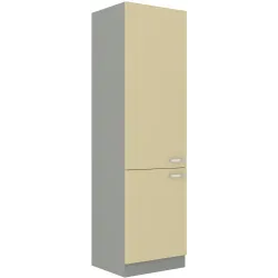 Szafka kuchenna dolna 60 cm słupek KARMEN 60LO 210 2F krem połysk