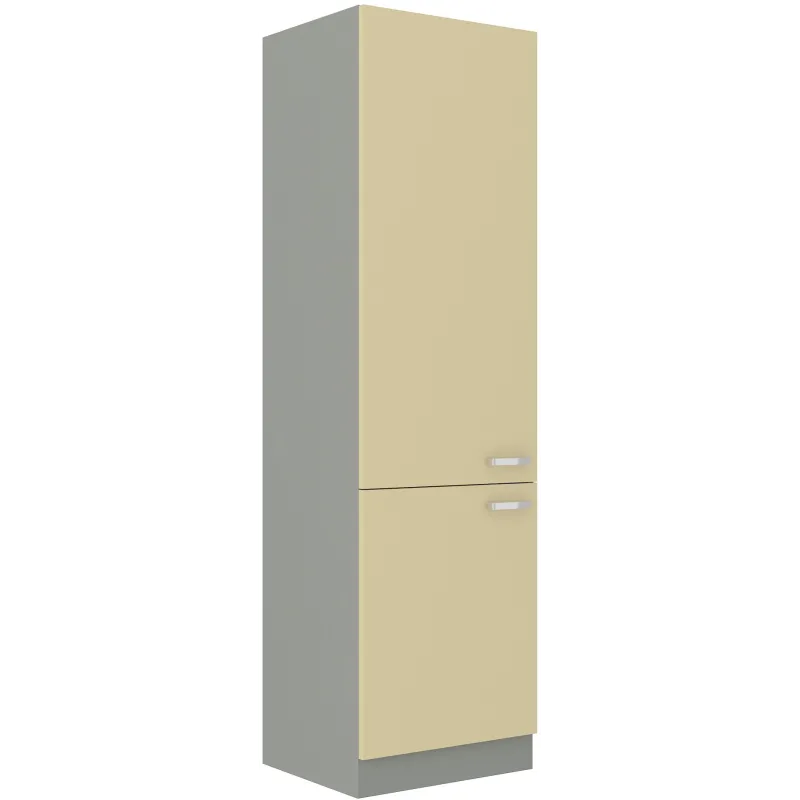 Szafka kuchenna dolna 60 cm słupek KARMEN 60LO 210 2F krem połysk