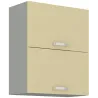 Szafka kuchenna górna 60 cm KARMEN 60GU 72 2F krem połysk