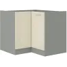 Szafka kuchenna dolna narożna KARMEN 89x89DN 1F BB krem połysk