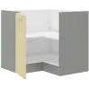 Szafka kuchenna dolna narożna KARMEN 89x89DN 1F BB krem połysk