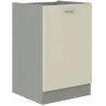 Szafka kuchenna dolna 40 cm KARMEN 40D 1F BB krem połysk