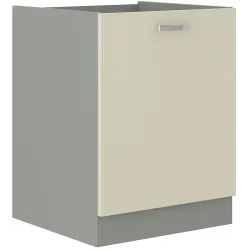 Szafka kuchenna dolna 60 cm KARMEN 60D 1F BB krem połysk