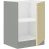 Szafka kuchenna dolna 60 cm KARMEN 60D 1F BB krem połysk