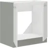 Szafka kuchenna pod zlew 80 cm biała połysk BIANCA 80ZL 2F BB