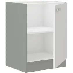 Szafka kuchenna dolna 60 cm BIANCA 60D 1F BB biała połysk