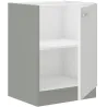 Szafka kuchenna dolna 60 cm BIANCA 60D 1F BB biała połysk