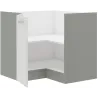 Szafka kuchenna dolna narożna BIANCA 89x89DN 1F BB biała połysk