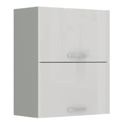 Szafka kuchenna górna 60 cm BIANCA 60GU 72 2F biała połysk
