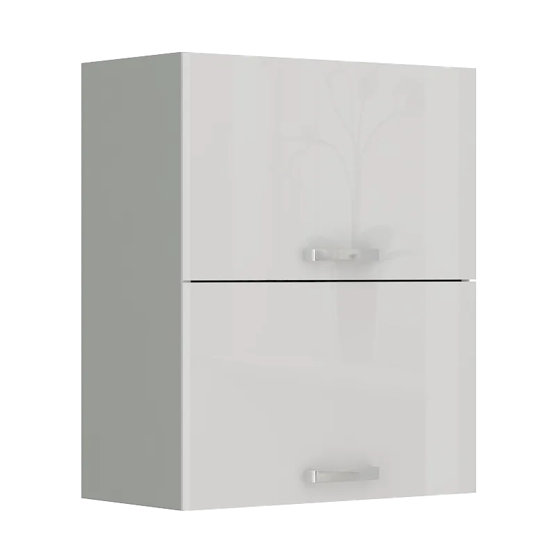 Szafka kuchenna górna 60 cm BIANCA 60GU 72 2F biała połysk