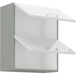Szafka kuchenna górna 60 cm BIANCA 60GU 72 2F biała połysk