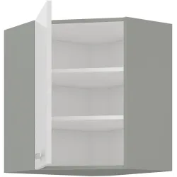 Szafka kuchenna górna narożna BIANCA 58x58 GN 72 1F biała połysk