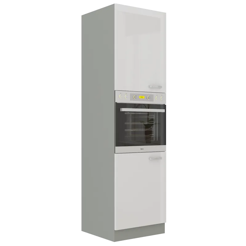 Szafka kuchenna dolna na piekarnik 60 cm BIANCA 60DP 210 2F biała połysk