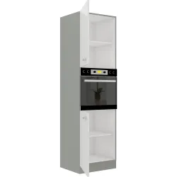Szafka kuchenna dolna na piekarnik 60 cm BIANCA 60DP 210 2F biała połysk