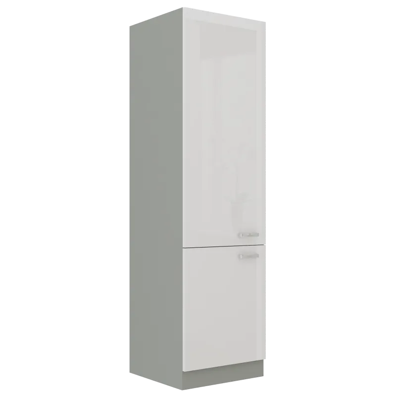 Szafka kuchenna dolna 60 cm słupek BIANCA 60DK 210 2F biała połysk