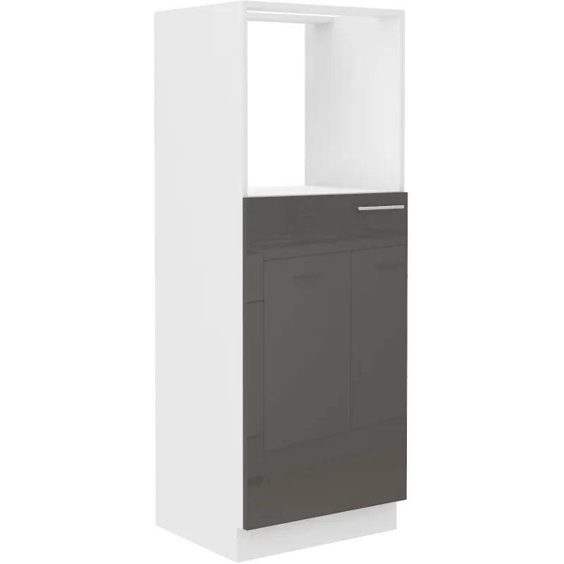 Szafka kuchenna dolna 60 cm słupek LARA 60 DKPL 162 1F GRWH grafit połysk