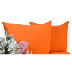 Pościel jersey 180x200 pościel polska bawełna pomarańczowa 31