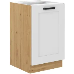 Szafka kuchenna pod zlew 50 cm biała LUNA 50D ZL 1F BB WHAR