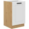 Szafka kuchenna pod zlew 50 cm biała LUNA 50D ZL 1F BB WHAR