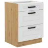 Szafka kuchenna dolna 60 cm LUNA 60D 3S BB WHAR mat