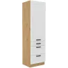 Szafka kuchenna dolna 60 cm słupek LUNA 60DKS 210 3S 1F WHAR mat
