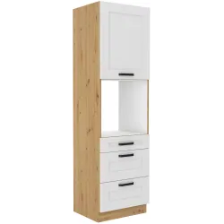 Szafka kuchenna dolna na piekarnik 60 cm słupek LUNA 60DPS 210 3S 1F WHAR mat
