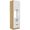 Szafka kuchenna dolna na piekarnik 60 cm słupek LUNA 60DPS 210 3S 1F WHAR mat