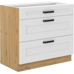 Szafka kuchenna dolna LUNA 80D 3S BB WHAR mat