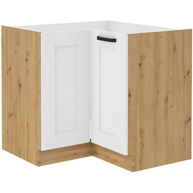 Szafka kuchenna dolna narożna LUNA 89x89DN 1F BB WHAR mat