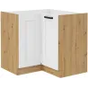 Szafka kuchenna dolna narożna LUNA 89x89DN 1F BB WHAR mat