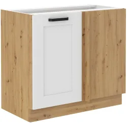 Szafka kuchenna dolna narożna dostawna 105 cm LUNA 105DN 1F BB WHAR mat