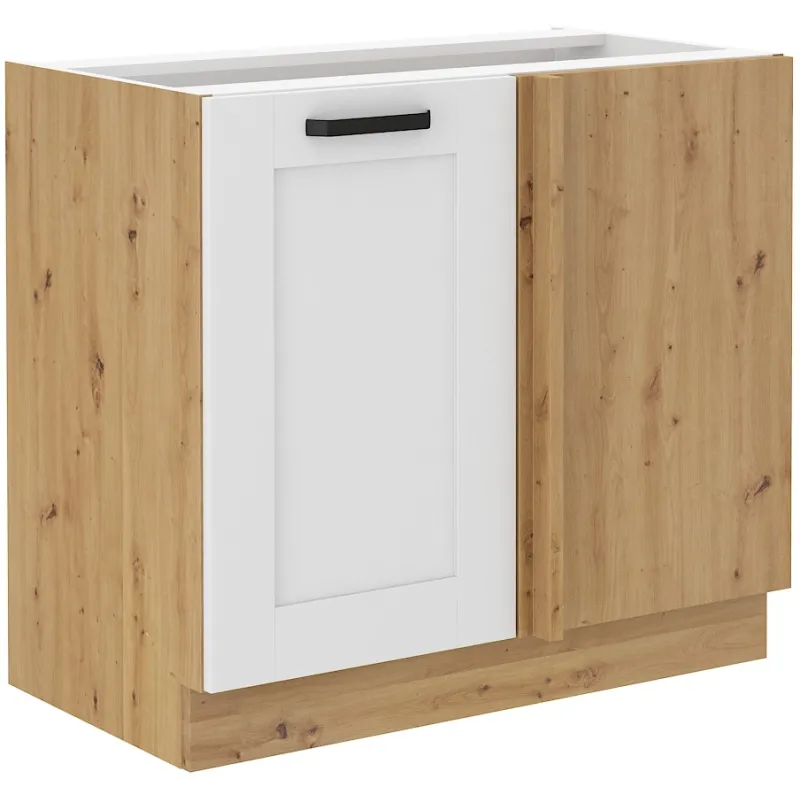 Szafka kuchenna dolna narożna dostawna 105 cm LUNA 105DN 1F BB WHAR mat