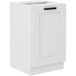 Szafka kuchenna pod zlew 50 cm biała LUNA 50D ZL 1F BB WHWH