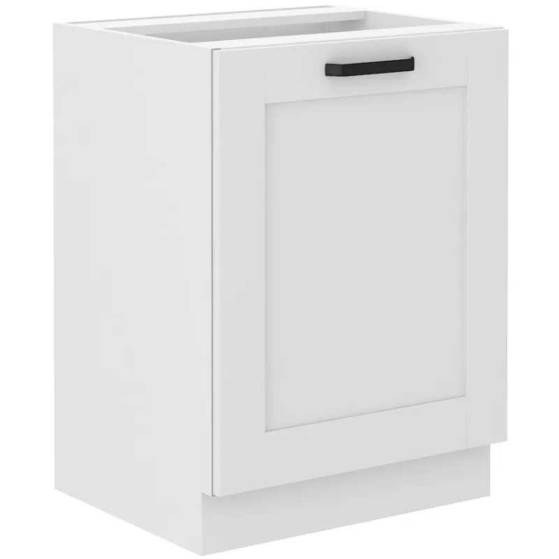 Szafka kuchenna dolna 60 cm LUNA 60D 1F BB WHWH biała mat