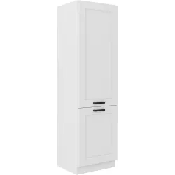 Szafka kuchenna dolna 60 cm słupek LUNA 60DK 210 2F WHWH mat