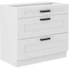 Szafka kuchenna dolna LUNA 80D 3S BB WHWH mat