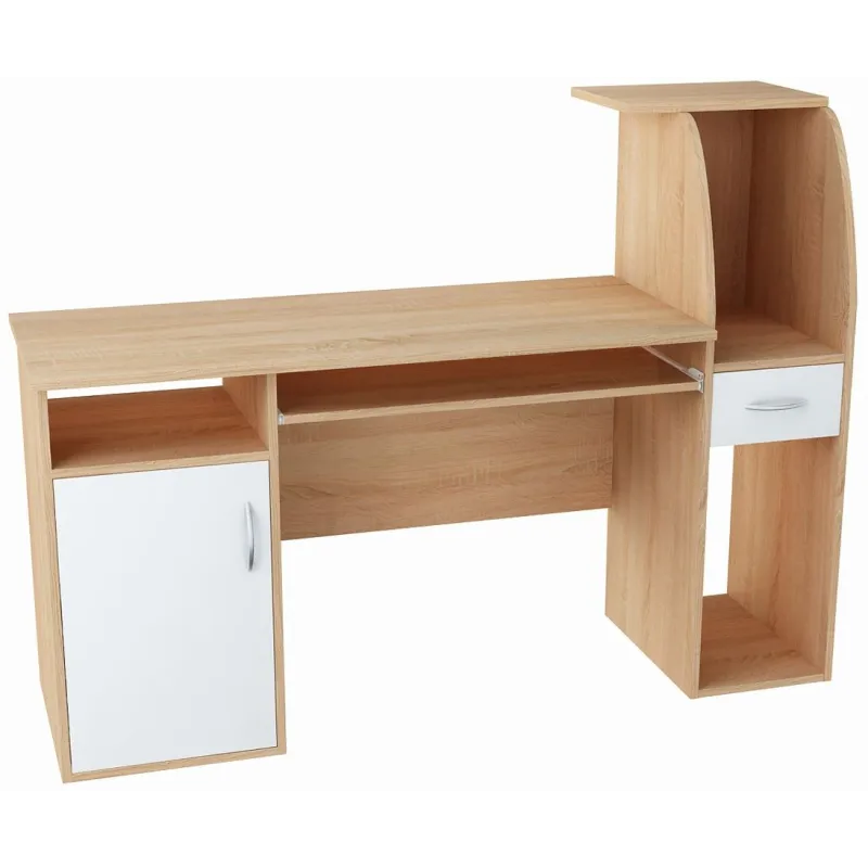 Biurko dziecięce Rysio 50x150 białe sonoma