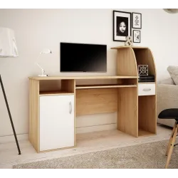 Biurko dziecięce Rysio 50x150 białe sonoma