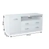 Nowoczesna Komoda RTV biała JULCIA 41x110cm