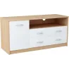 Nowoczesna Komoda RTV biała sonoma JULCIA 41x110cm
