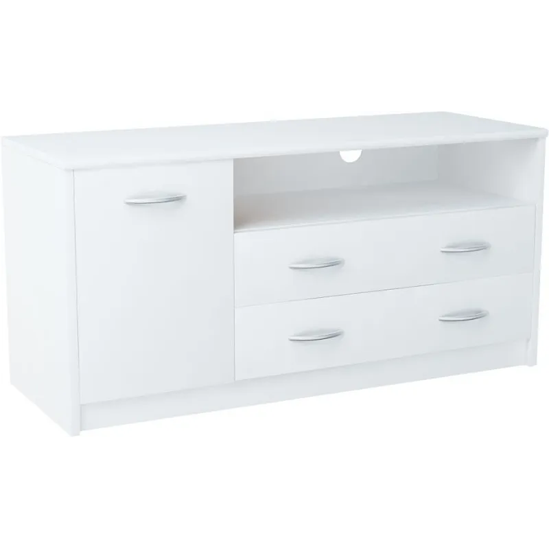 Nowoczesna Komoda RTV biała JULCIA 41x110cm