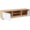 Nowoczesna Komoda RTV biała sonoma JULCIA 41x160cm