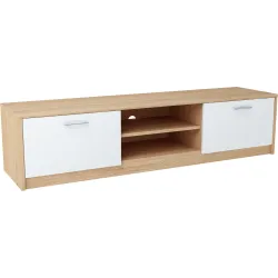 Nowoczesna Komoda RTV biała sonoma JULCIA 41x160cm