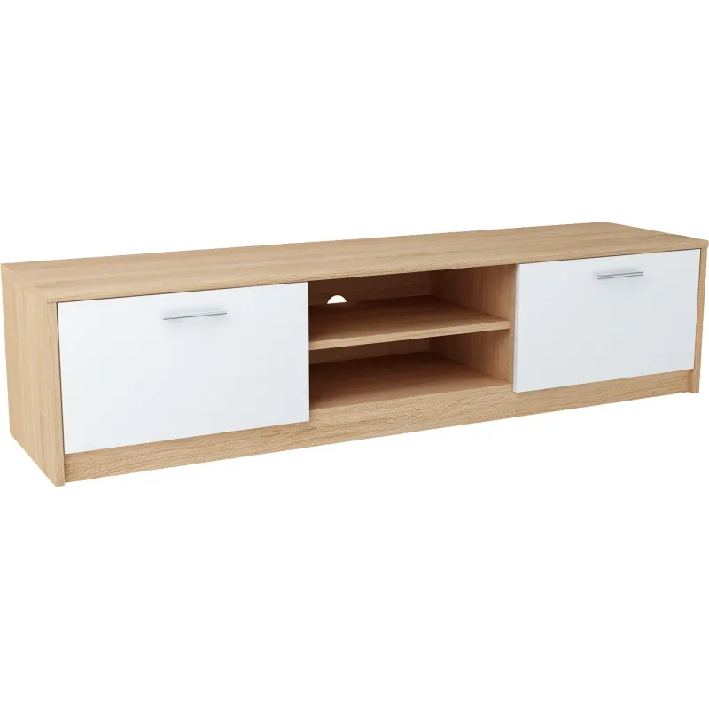 Nowoczesna Komoda RTV biała sonoma JULCIA 41x160cm