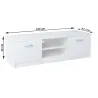 Nowoczesna Komoda RTV biała JULCIA 41x120cm