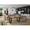Stół masywny na metalowych nogach Cezar 185x90 dąb artisan